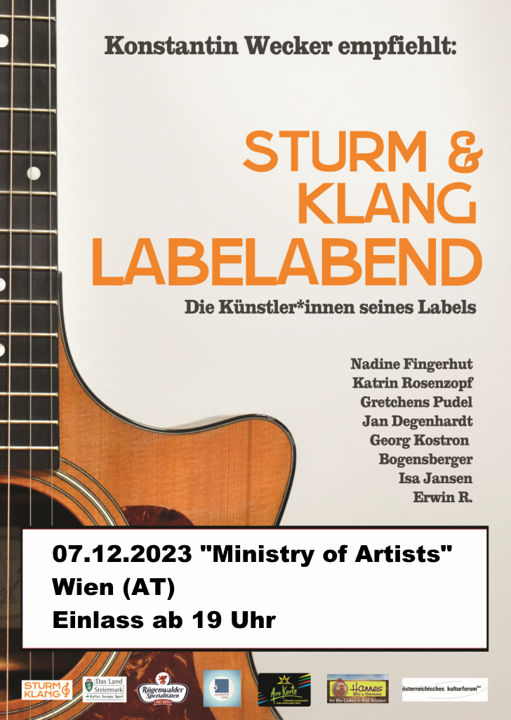 Sturm & Klang – Labelabend – Ministry of Artists, Wien