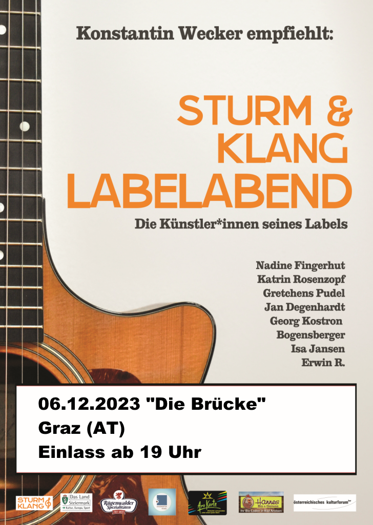 Sturm & Klang – Labelabend – Die Brücke, Graz