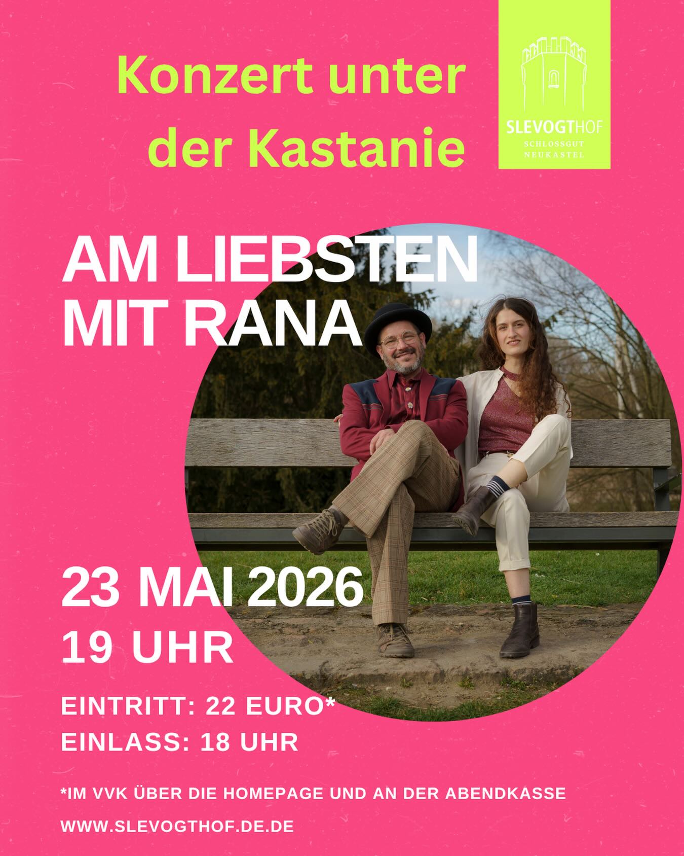 Konzert unter der Kastanie auf dem Slevogthof ohne Jan Degenhardt